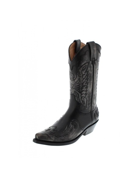 BOTA COWBOY MILANELO BONE-PULL OIL NEGRO MAYURA BOTA COWBOY MILANELO BONE-PULL OIL NEGRO MAYURA