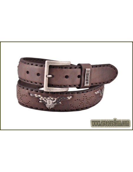 CINTURÓN 1322 VACUNO/PITÓN MARRÓN MAYURA CINTURÓN 1322 VACUNO/PITÓN MARRÓN MAYURA