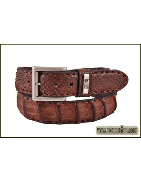 CINTURÓN 214 COCODRILO/PITÓN CAMEL MAYURA CINTURÓN 214 COCODRILO/PITÓN CAMEL MAYURA