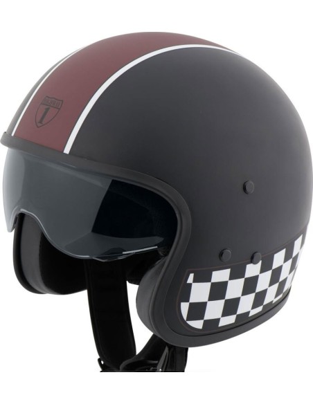 CASCO CUSTOM HIGHWAY 1 VINTAGE BURDEOS-NEGRO MATE