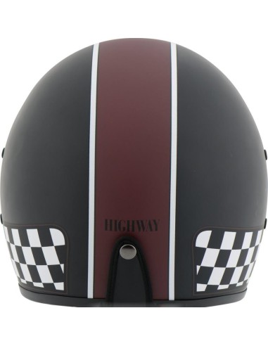 CASCO CUSTOM HIGHWAY 1 VINTAGE BURDEOS-NEGRO MATE