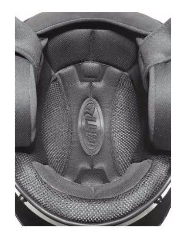 CASCO CUSTOM FIBRA VIDRIO NEGRO BRILLO HOMOLOGADO