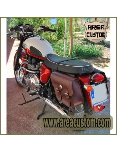 ALFORJAS APACHE MARRON TRIUMPH BONNEVILLE T100 - T120 2