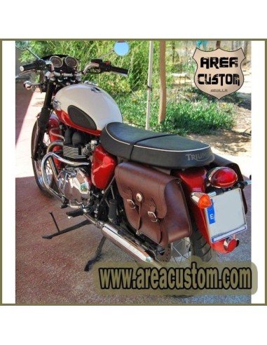 ALFORJAS APACHE MARRON TRIUMPH BONNEVILLE T100 - T120