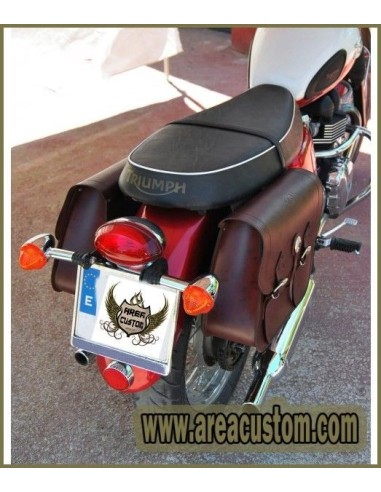 ALFORJAS APACHE MARRON TRIUMPH BONNEVILLE T100 - T120