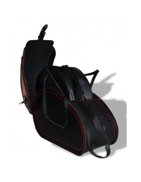 ALFORJAS PIEL NAPOLEÓN BASICA RIGIDAS DANDY BURDEOS ALFORJAS PIEL NAPOLEÓN BASICA RIGIDAS DANDY BURDEOS