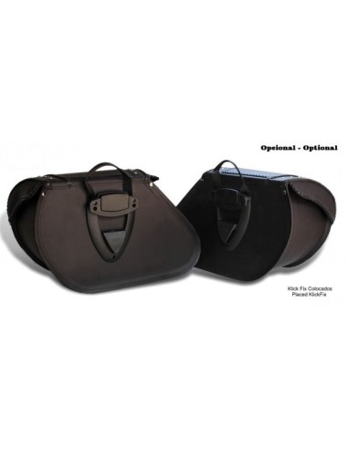 ALFORJAS PIEL NAPOLEÓN BASICA RIGIDAS ARMY STAR