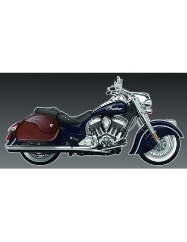 ALFORJAS PIEL NAPOLEÓN BASICA RIGIDAS BROWN