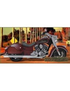 ALFORJAS PIEL NAPOLEÓN BASICA RIGIDAS BROWN INDIAN CHIEF 2