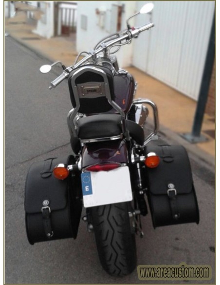 Alforjas moto custom NAPOLEON Básicas - Alforjas de piel