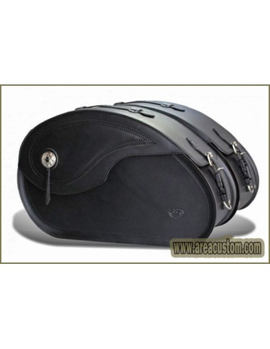 ALFORJAS PIEL NAPOLEÓN BASICA RIGIDAS KAWASAKI VN 900