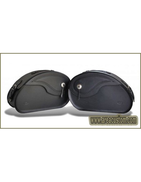 ALFORJAS PIEL NAPOLEÓN BASICA RIGIDAS KAWASAKI VN 900