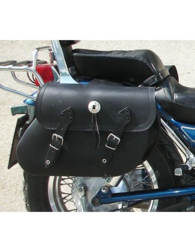 Alforjas moto custom ECLIPSE Básica - Alforjas de piel