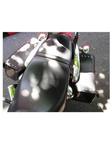 ALFORJAS PIEL TORELO CLÁSICA FLECOS