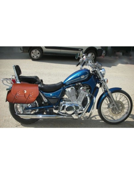 ALFORJAS PIEL BÁSICAS TORELO MARRON CUERO