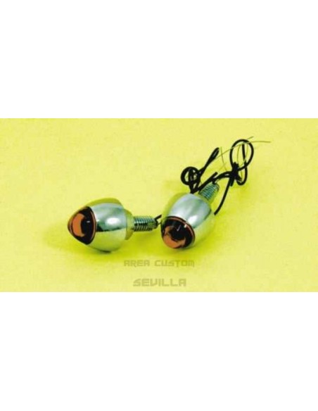 Tornillo con Luz Roja metalico (juego) 0424