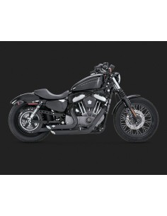 ESCAPE HARLEY DAVIDSON SPORTSTER '04-up SHORTSHOTS STAGGERED BLACK 2