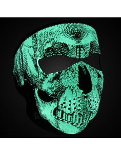 MASCARA CARA NEOPRENO SKULL ZH BRILLA EN LA OSCURIDAD 2