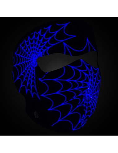 MASCARA CARA NEOPRENO SPIDER ZH BRILLA EN LA OSCURIDAD