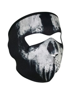 MASCARA CARA NEOPRENO GHOST SKULL ZH