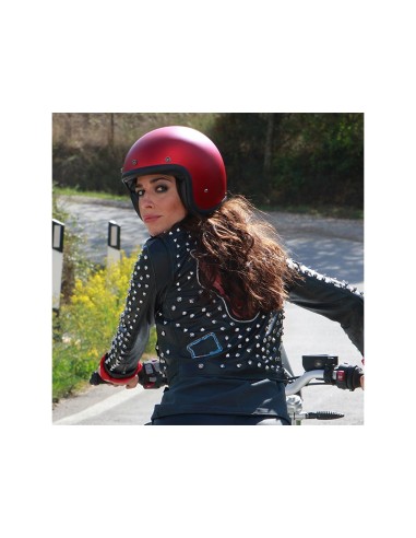 CASCO DMD JET VINTAGE METALLIC RED