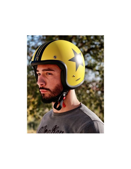 CASCO DMD JET VINTAGE STAR YELLOW CASCO DMD JET VINTAGE STAR YELLOW