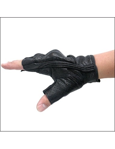 GUANTES CORTOS PIEL ICON REFORZADOS PIEL SUAVE