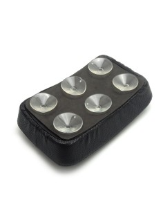 ASIENTO PARA MOTO CON VENTOSAS 26X18 CM NEGRO-MARRON 2