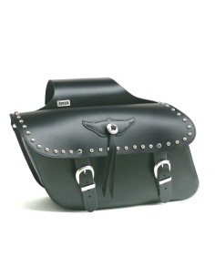 ALFORJAS PIEL LOWCRUISER TACHUELAS UNIVERSALES 38X24X14