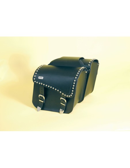 ALFORJAS PIEL COUNTRY TACHUELAS UNIVERSALES 29X25X14