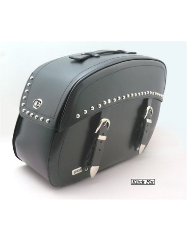 ALFORJAS KLICK-FIX NEWYORK TACHUELAS PIEL 48X32X20