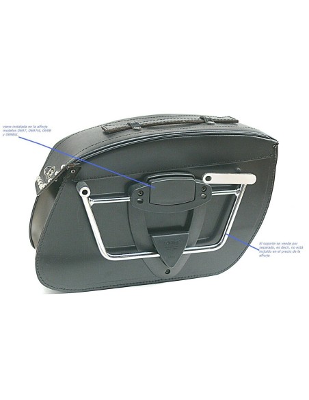 ALFORJAS KLICK-FIX QUEEN PIEL 44X30X17