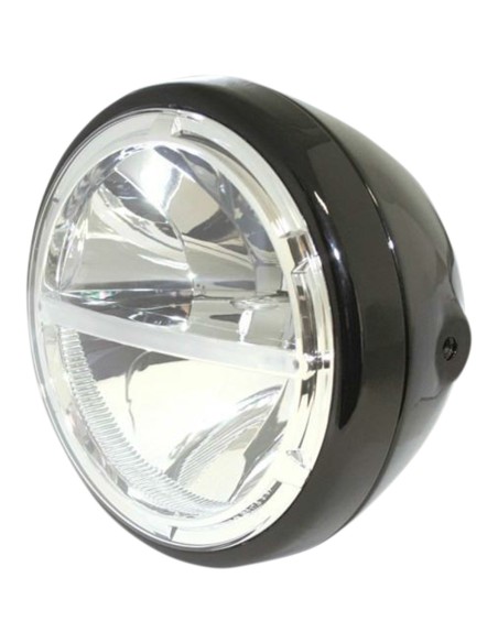 FARO DELANTERO NEGRO LED DE 18 CM (7") 