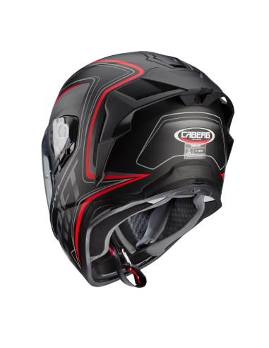 CASCO INTEGRAL CABERG DRIFT EVO INTEGRA NEGRO MATE - ANTRACITA - ROJO