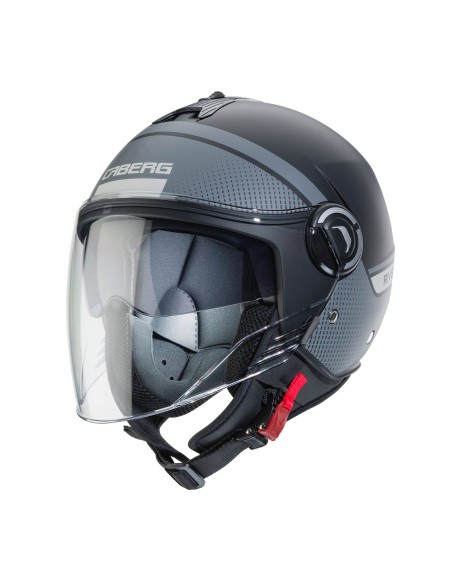 CASCO JET RIVIERA V4 CABERG ELITE NEGRO MATE - ANTRACITA - GRIS