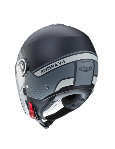 CASCO JET RIVIERA V4 CABERG ELITE NEGRO MATE - ANTRACITA - GRIS