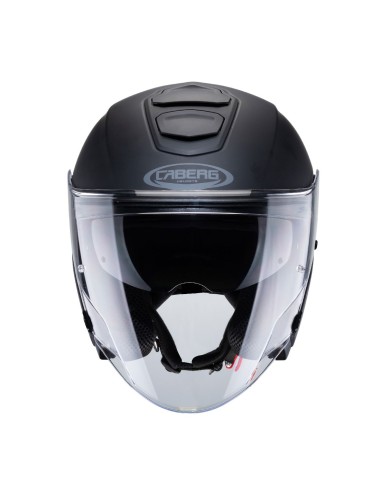 CASCO JET CABERG FLYON NEGRO MATE