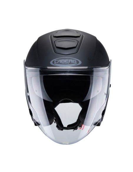 CASCO JET CABERG FLYON NEGRO MATE