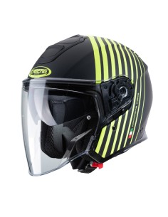 CASCO JET CABERG FLYON BAKARI NEGRO MATE - FLUOR