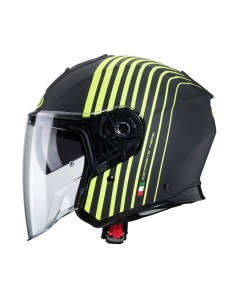 CASCO JET CABERG FLYON BAKARI NEGRO MATE - FLUOR 2