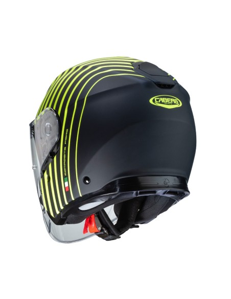 CASCO JET CABERG FLYON BAKARI NEGRO MATE - FLUOR CASCO JET CABERG FLYON BAKARI NEGRO MATE - FLUOR