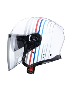 CASCO JET CABERG FLYON BAKARI BLANCO - PLATA - BMW 2