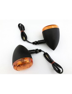 INTERMITENTES CARCASA ALUMINIO NEGRO-INCAND 2CB HOMOLOGADO