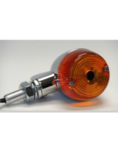 INTERMITENTES LED CARCASA ALUMINIO CROMADO AMBAR FL SENC ØLENTE 47MM HOMOLOGADO