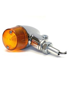 INTERMITENTES LED CARCASA ALUMINIO CROMADO AMBAR FL SENC ØLENTE 36MM HOMOLOGADO