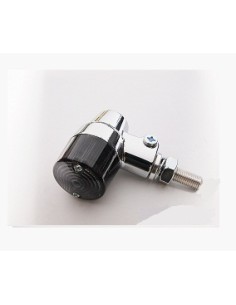 INTERMITENTES LED CARCASA ALUMINIO CROMADO AHUMADO FL SENC ØLENTE 36MM HOMOLOGADO