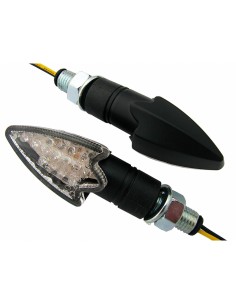 INTERMITENTES LED UNIVERSAL ALUMINIO NEGRO TR HOMOLOGADO