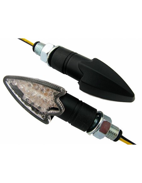 INTERMITENTES LED UNIVERSAL ALUMINIO NEGRO TR HOMOLOGADO