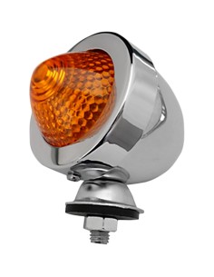 INTERMITENTE ESTANDAR UN ALUMINIO CROMADO LT AMBAR  HOMOLOGADO