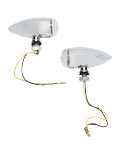 PILOTOS LED CROMADOS LENTE TR Y AMBAR HOMOLOGADO